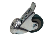 Колесо поворотное CAS SChgb-25 (г/п 50кг, Ф 50мм), крепление под болт с томозом