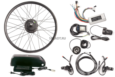 Мотор-колесо (комплект) 36V 500W LCD 27.5&quot; + АКБ 36V 10А/ч (HL)