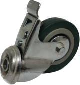 Колесо поворотное CAS SChgb-93 (г/п 70кг, Ф 75мм), крепление под болт с томозом